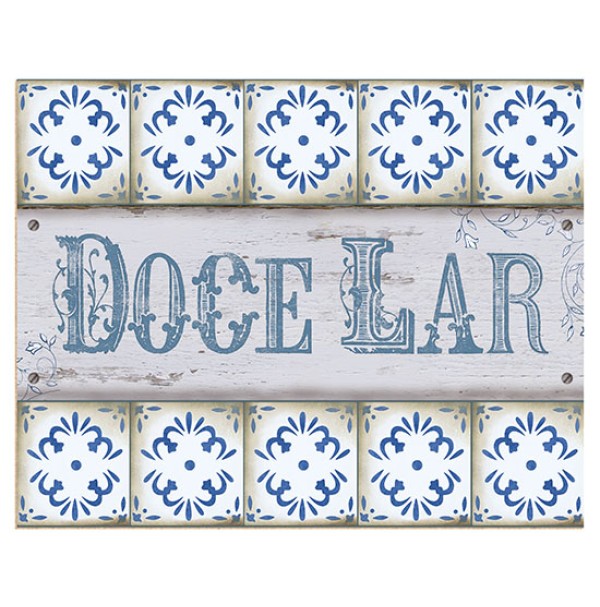 Placa Decorativa MDF Doce Lar